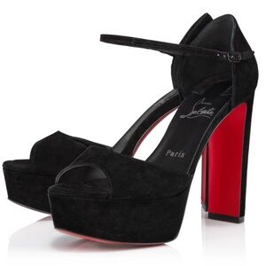 Christian Louboutin Black and Red Heels